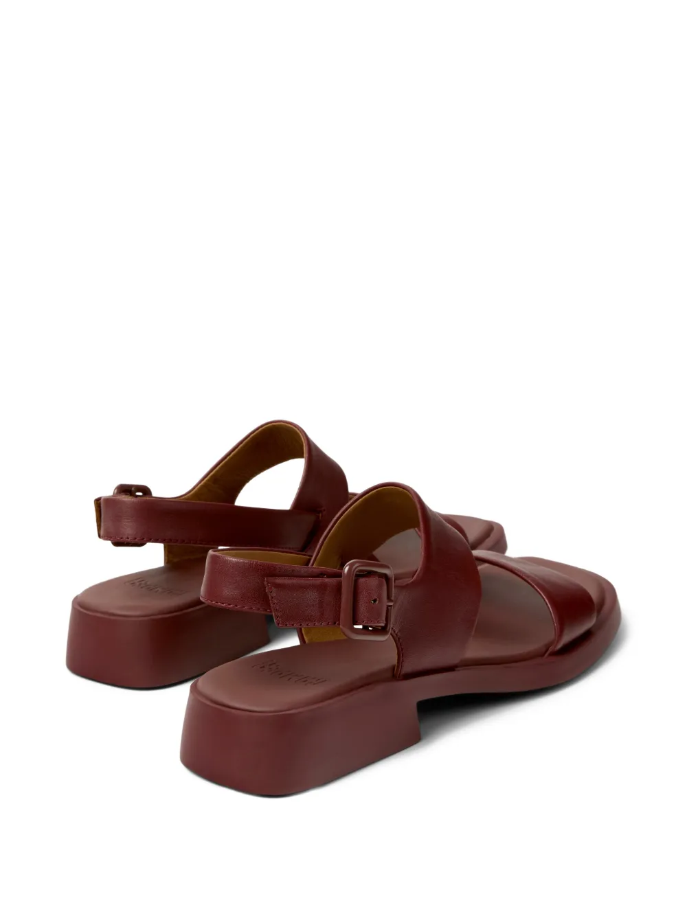 Camper Dana leren sandalen met bandje Bruin