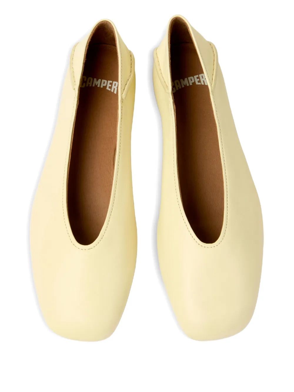 Camper Casi Myra leren ballerina's Beige
