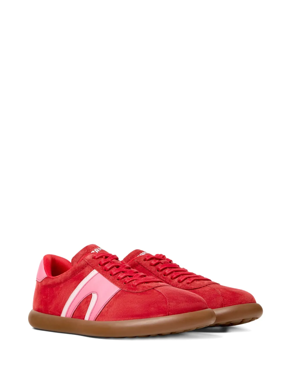 Camper Pelotas Soller leren sneakers met streep - Rood