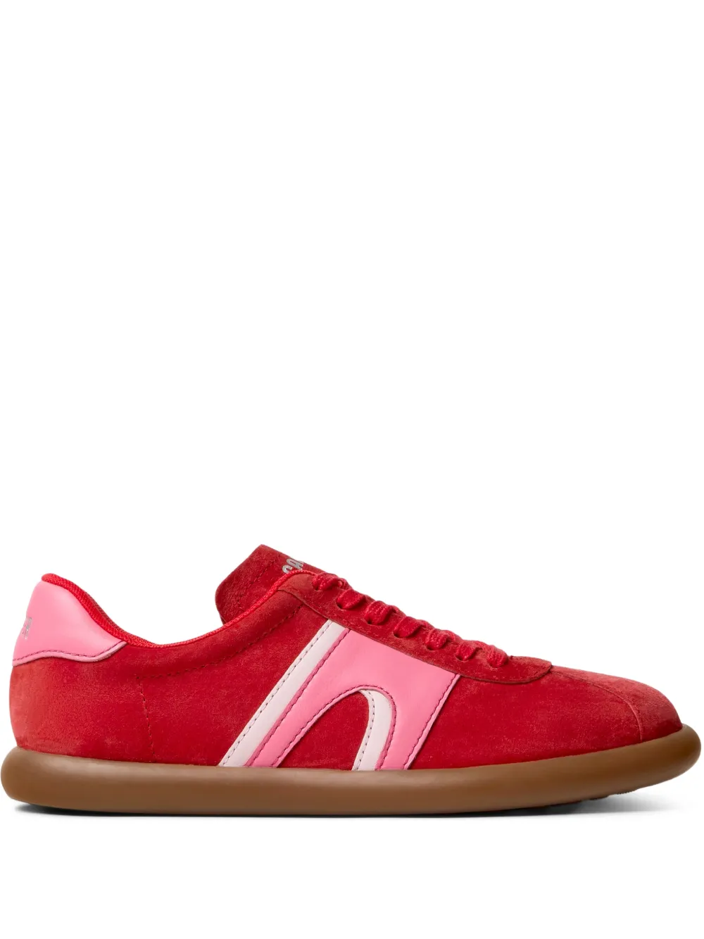 Camper Pelotas Soller leren sneakers met streep Rood