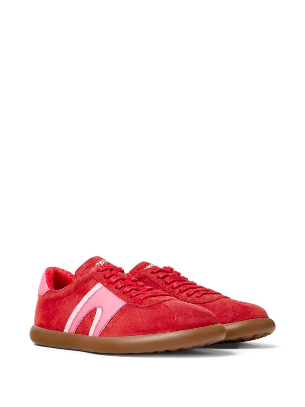  Camper Pelotas Soller Stripe Leather Sneakers - Red 
