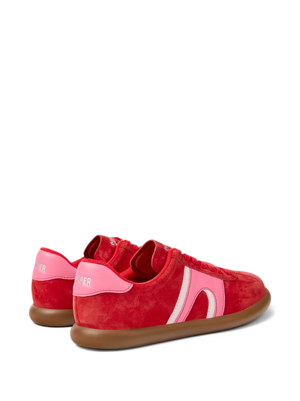  Camper Pelotas Soller Stripe Leather Sneakers - Red 