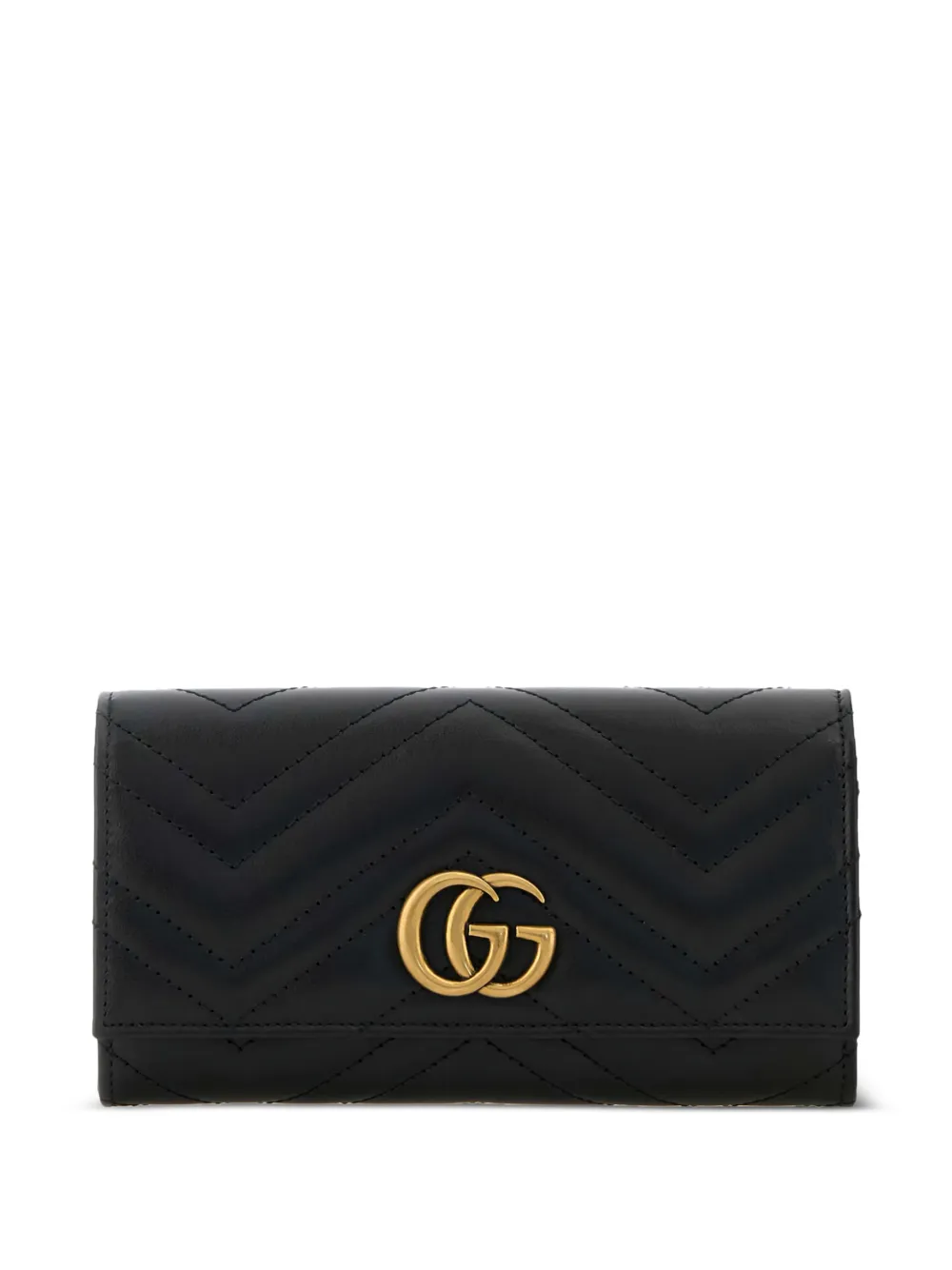 Gucci Portemonnaie mit Logo - Schwarz
