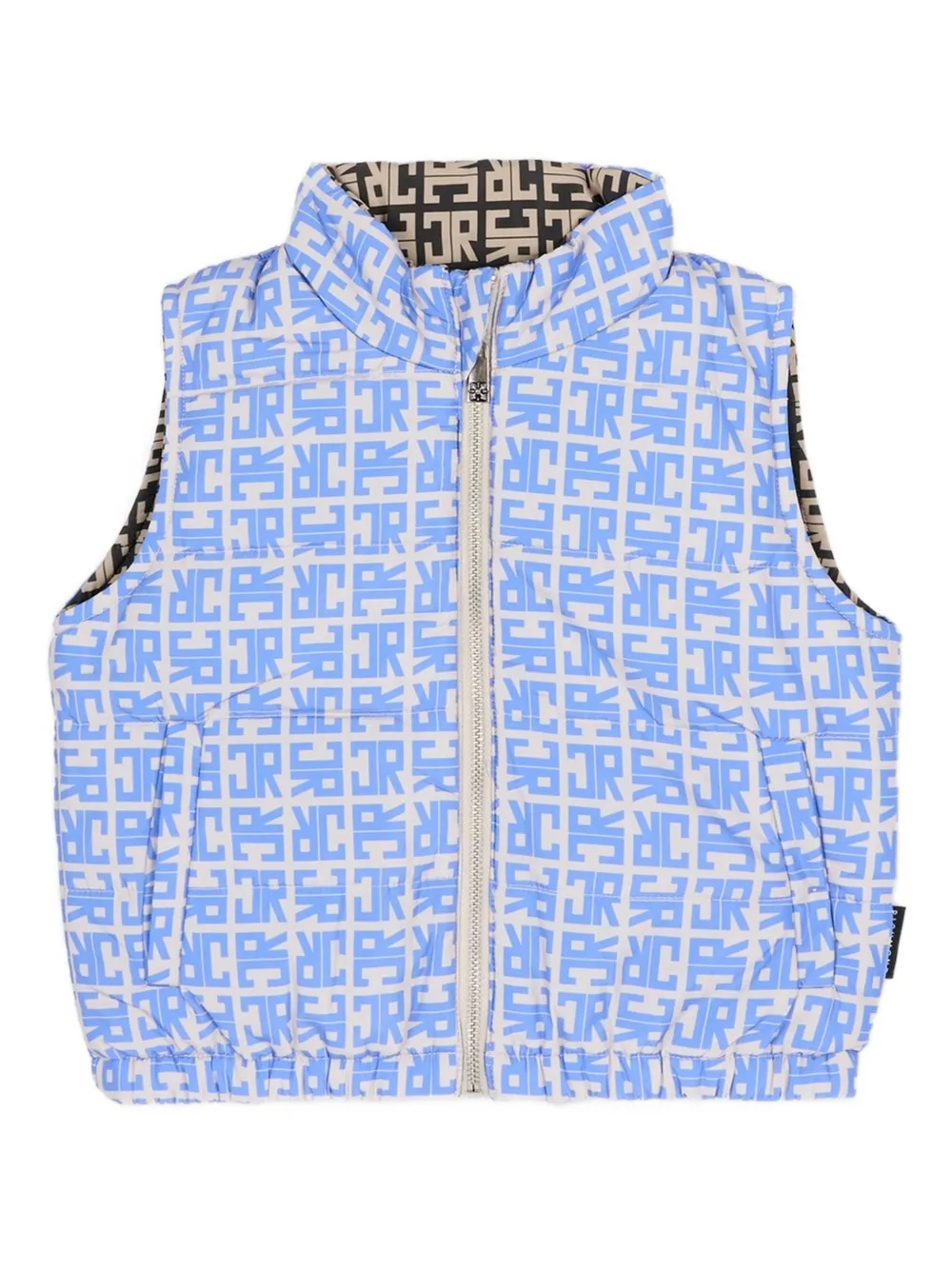 John Richmond Junior monogram gilet - Blau