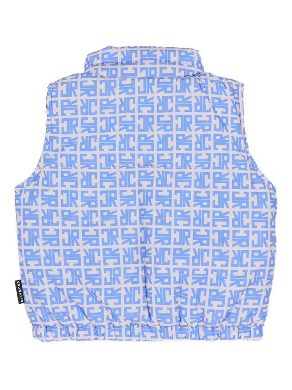 John Richmond Junior monogram gilet - Blauw