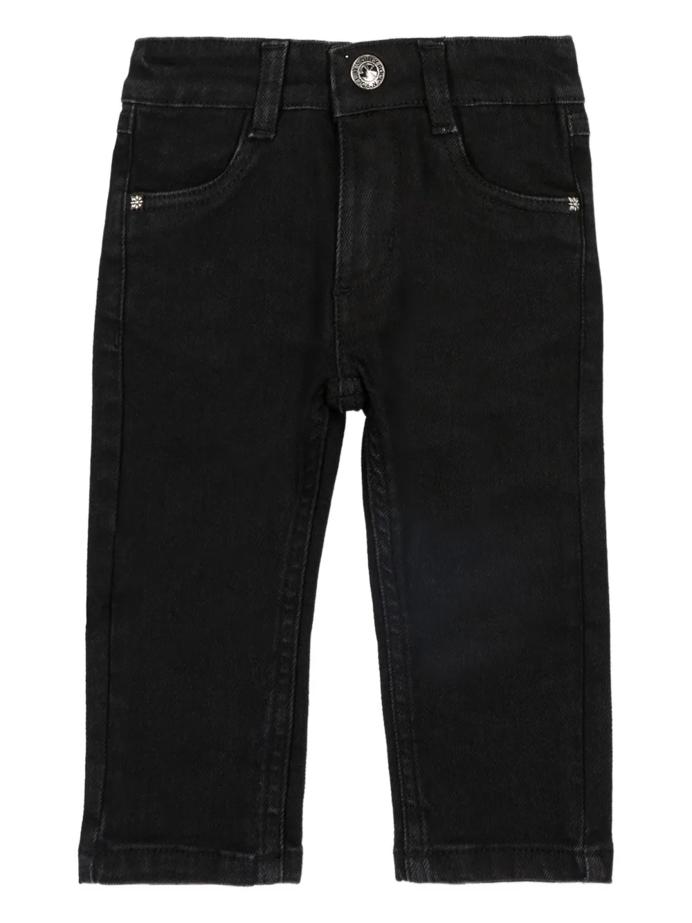 John Richmond Junior letter-graphic jeans - Nero
