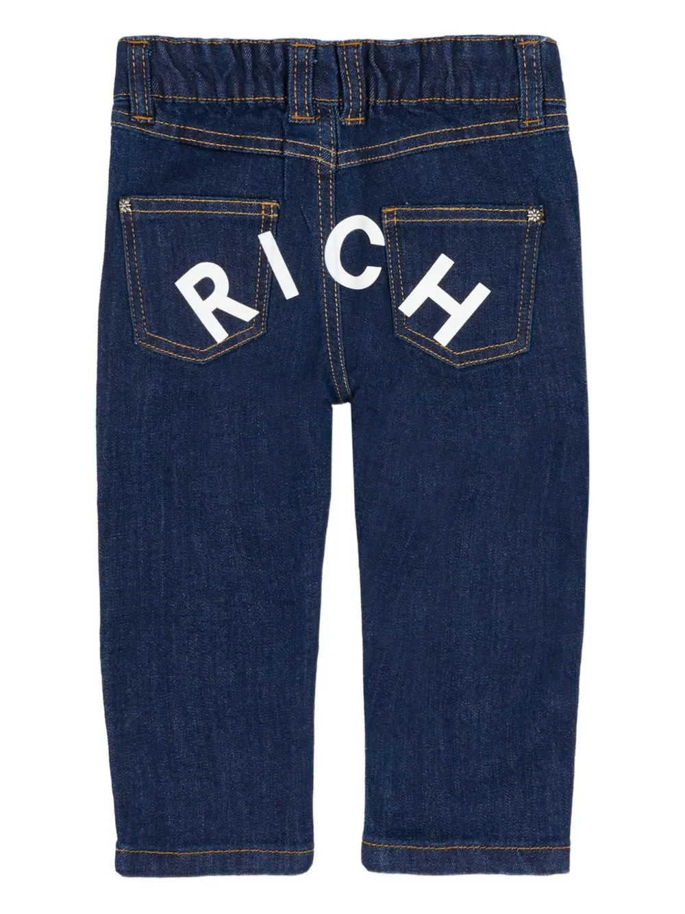  John Richmond Junior Back-logo Jeans - Blue 