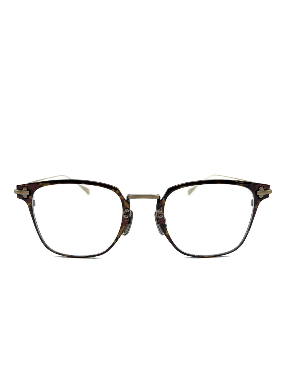 TAYLOR WITH RESPECT Walpole geometric-frame glasses | Gold | Image 1