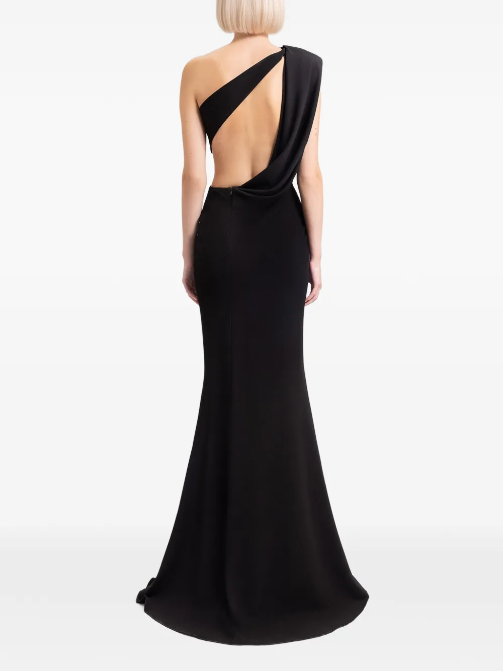 Gemy Maalouf Asymmetrische maxi-jurk Zwart