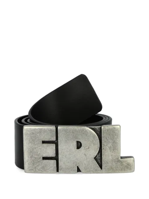 ERL logo leather belt