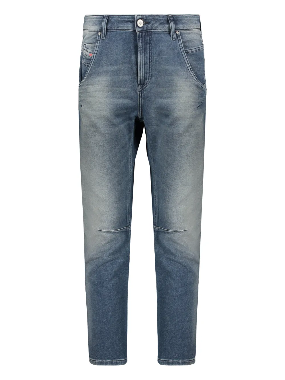 Diesel washed effect five-pocket jeans - Blu