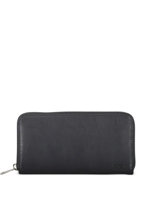 Diesel zip leather wallet