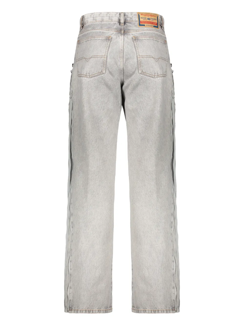 Diesel light zip jeans - Grijs