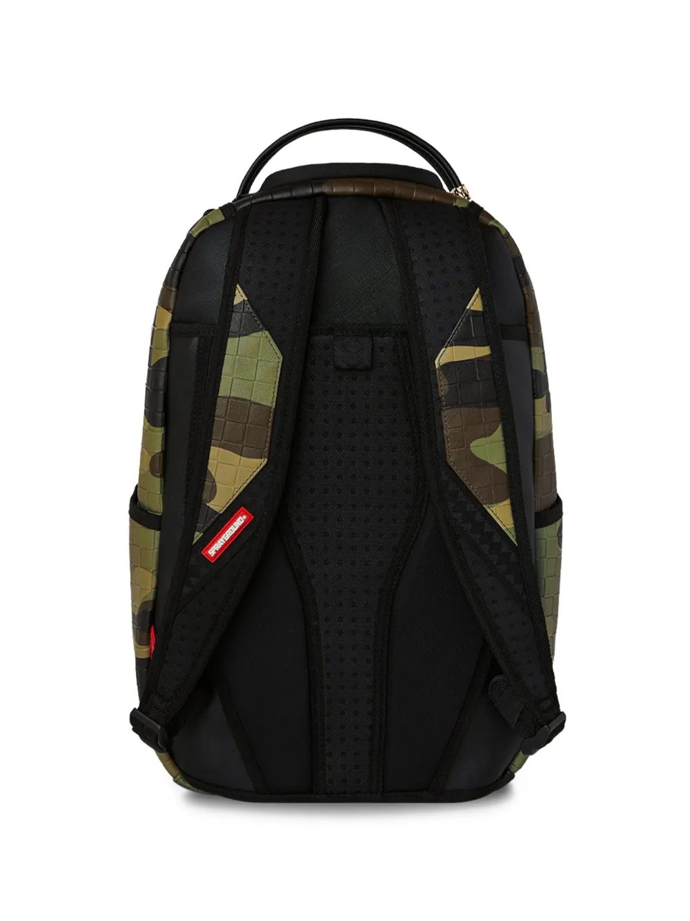  Sprayground Kid Woodland Camo Check Backpack - Green 