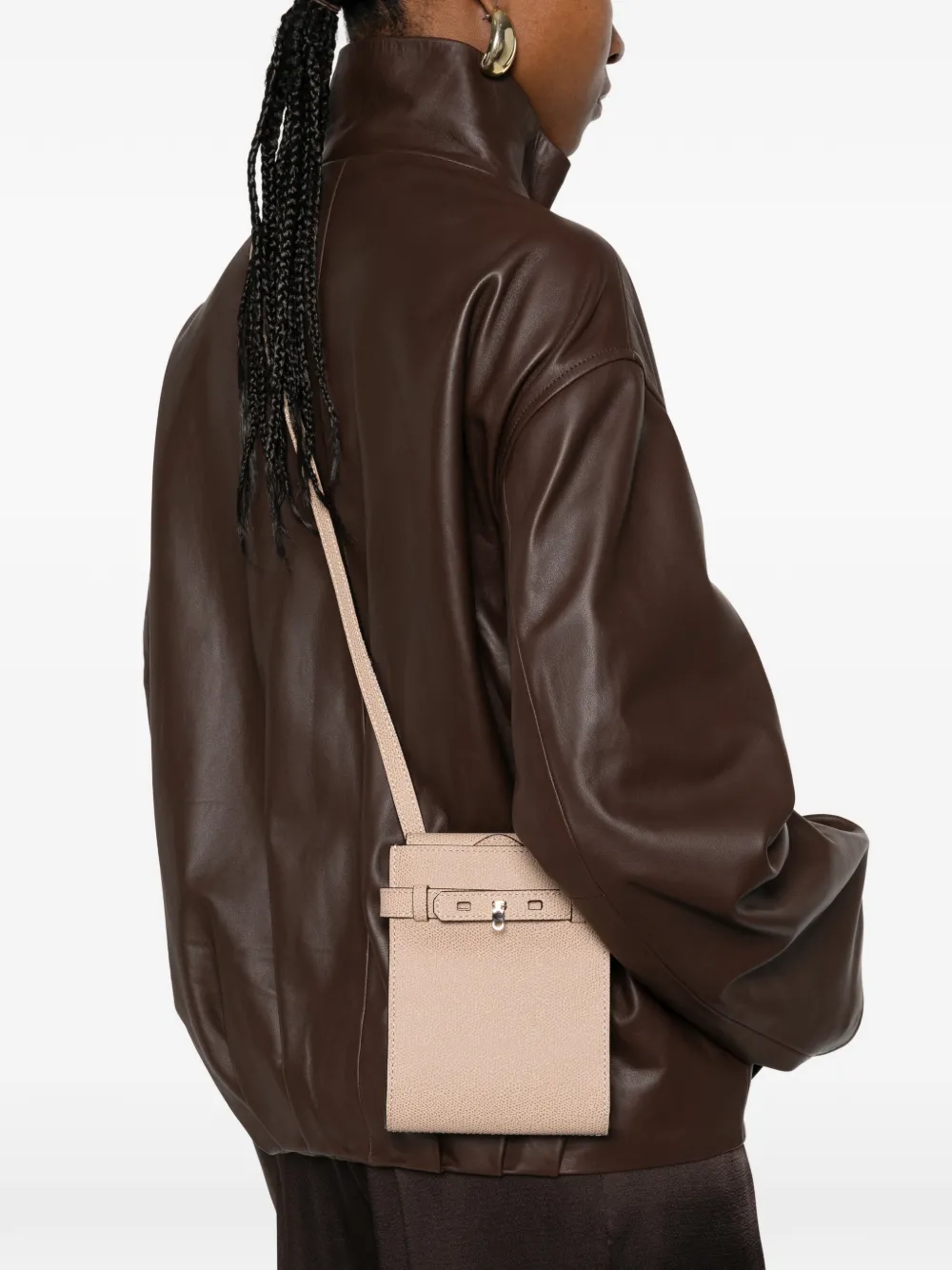  Valextra Brera Buckle Mini Bag - Neutrals 