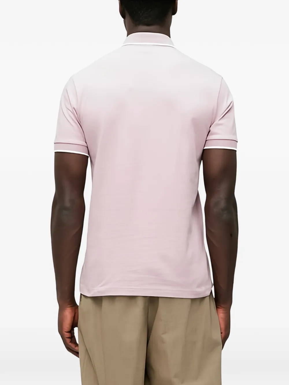 BOSS Poloshirt met korte mouwen Roze