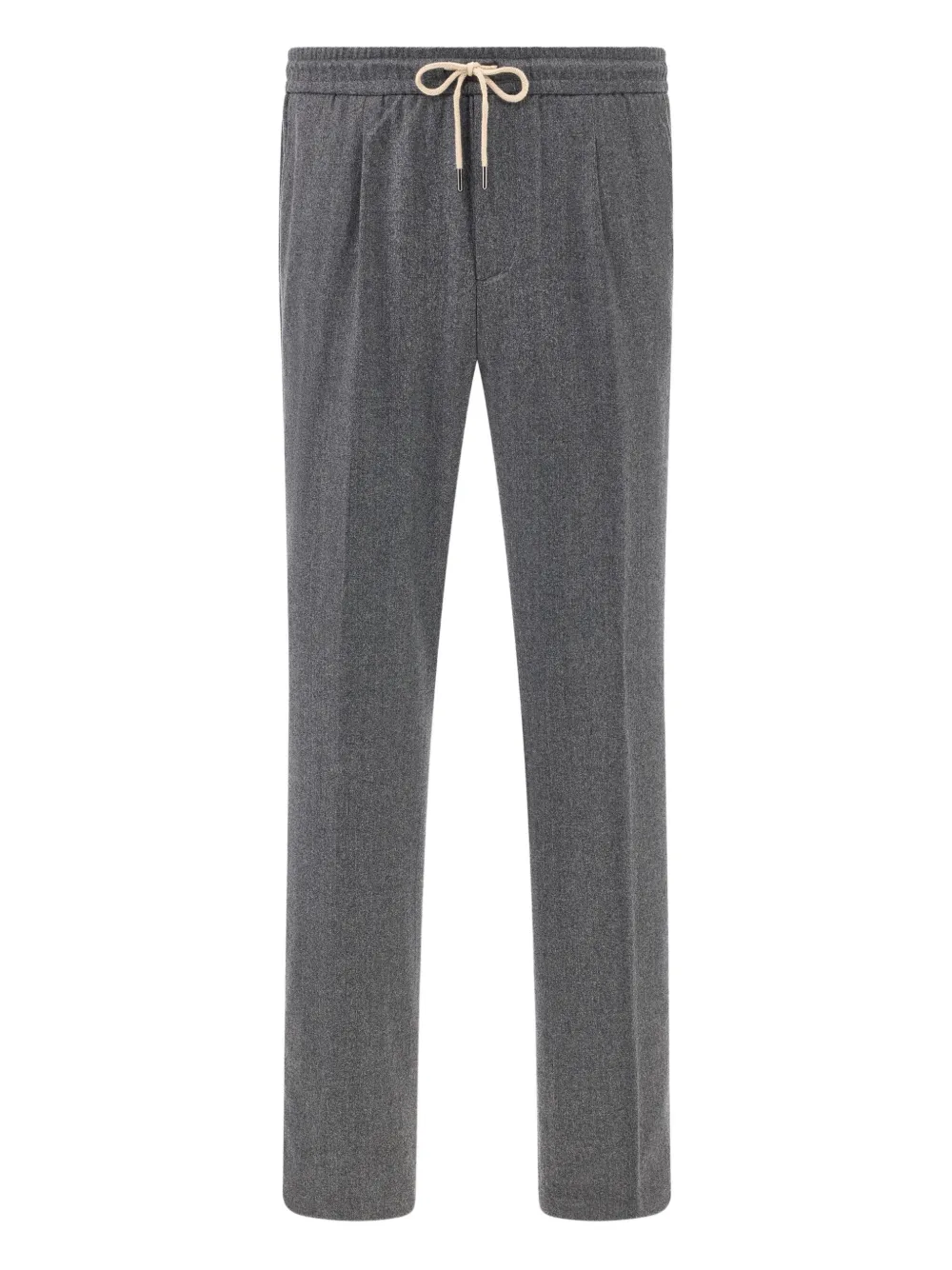 Boggi Milano City drawstring flannel trousers | Grey | Image 1