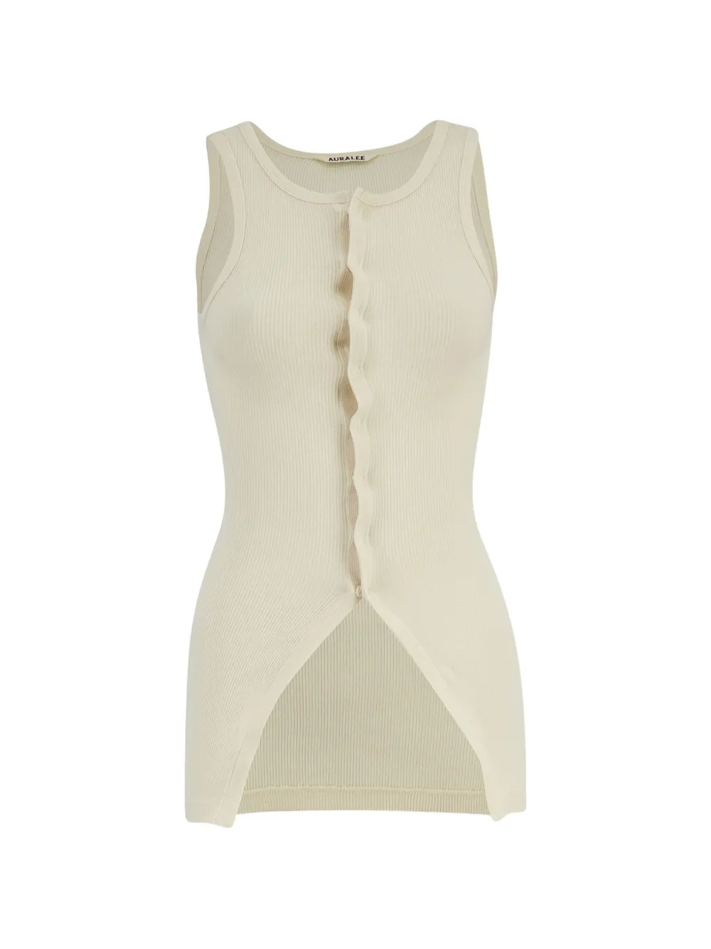 Auralee ribbed-knit tank top - Bianco