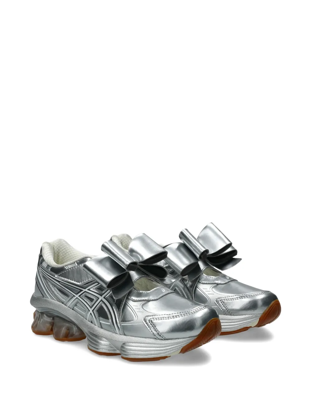 ASICS x Shushu Tong Gel-Kinetic Fluent sneakers met strik Zilver