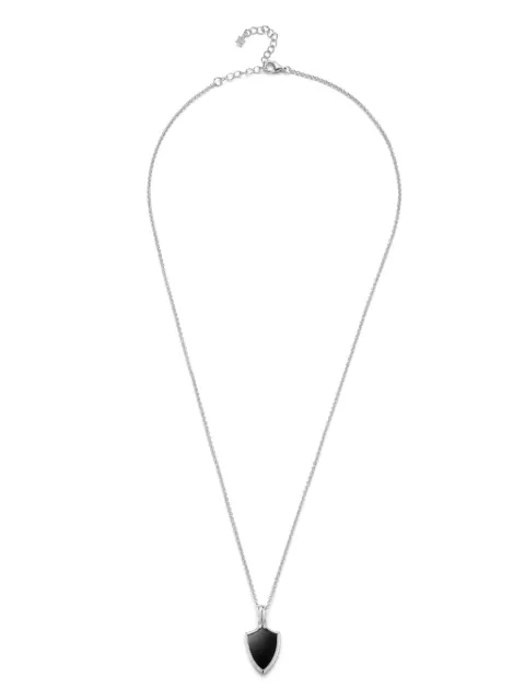 Mateo onyx shield necklace