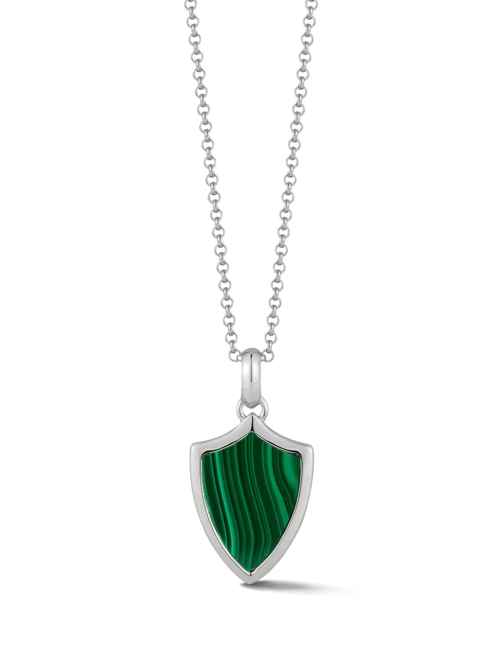 Mateo malachite shield necklace | Image 2