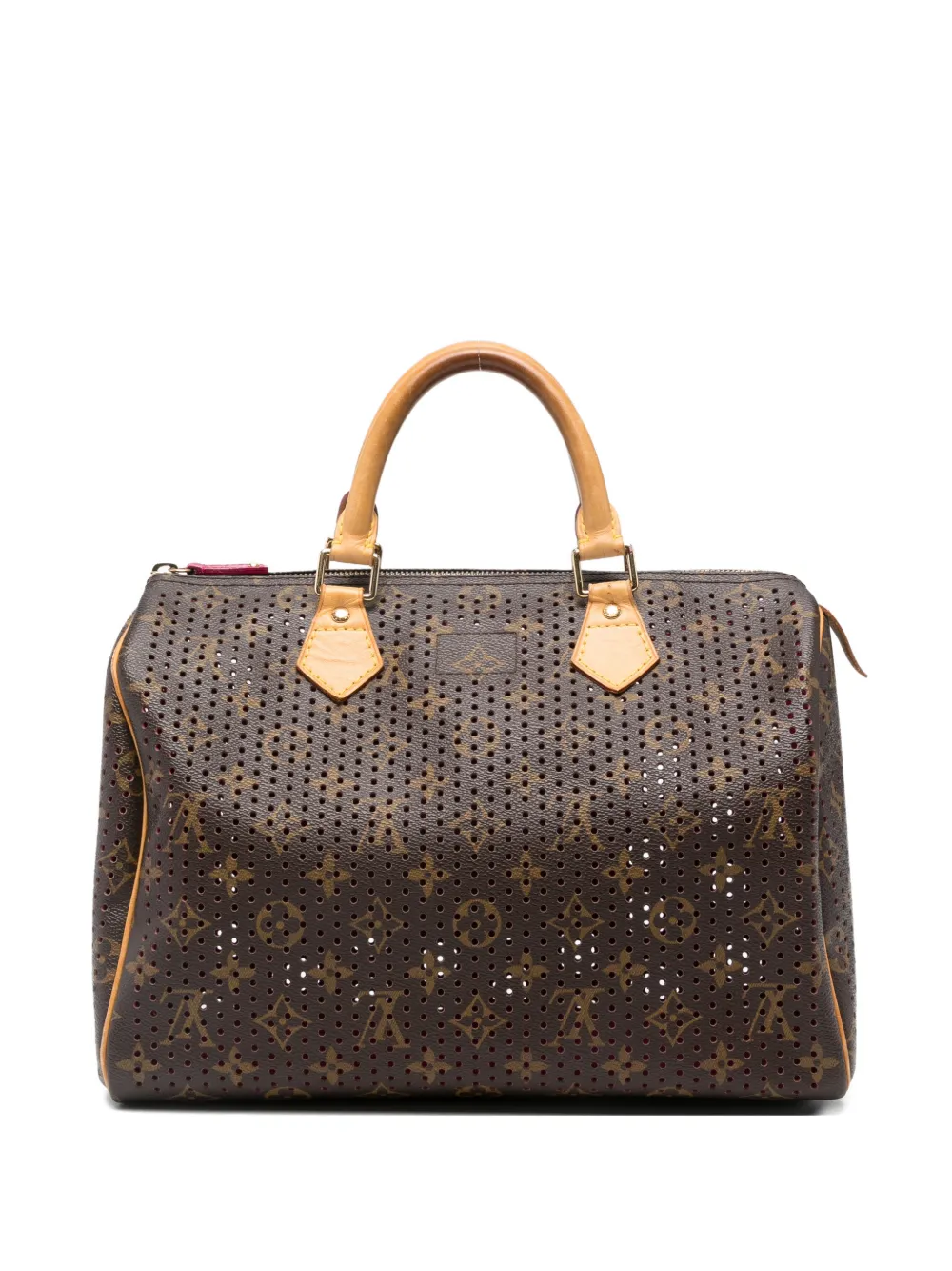 Louis Vuitton Pre-Owned Speedy 30 perforated monogram leather tote bag - Marrone