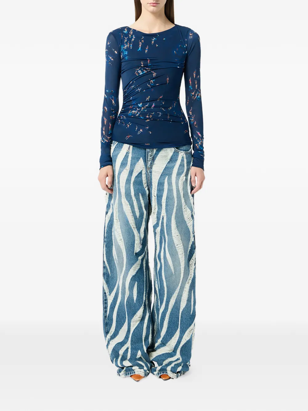 Blumarine playera con detalle fruncido | Playeras y jerséis | Image 2