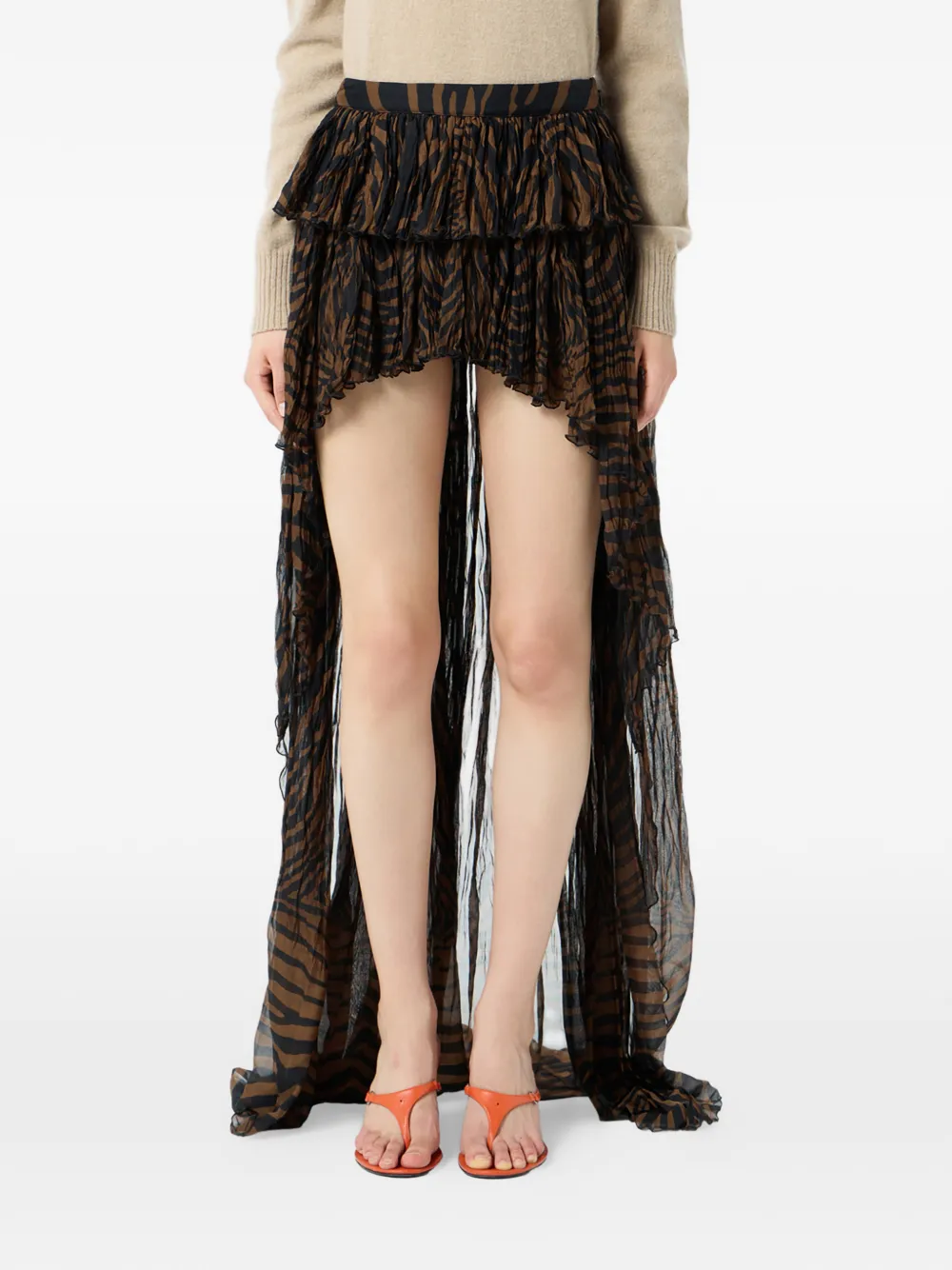  Blumarine Asymmetrical Skirt - Brown 