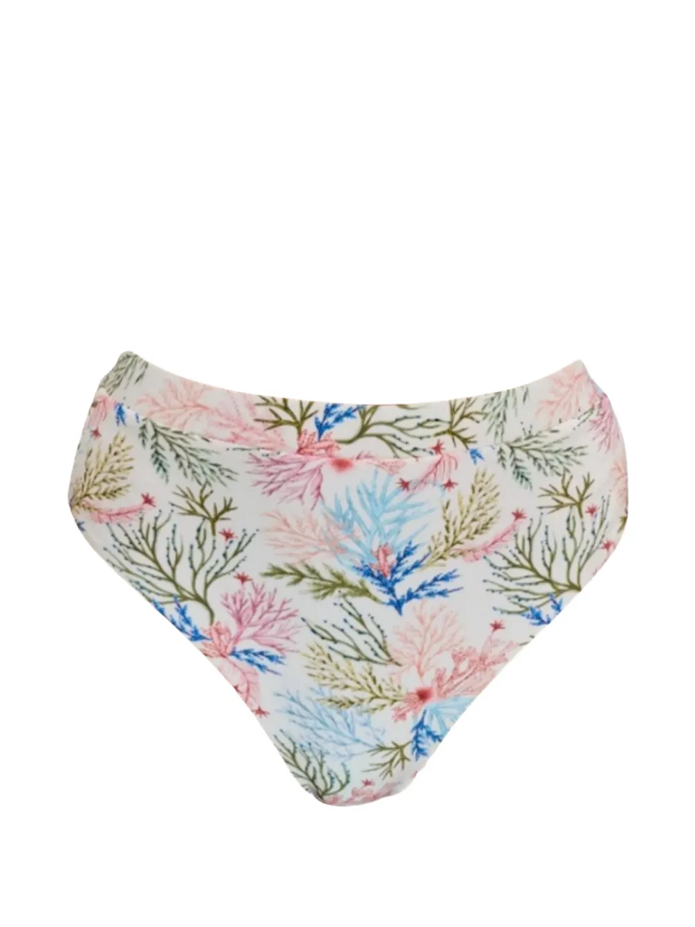 PatBO Seaweed printed bikini bottom - Bianco