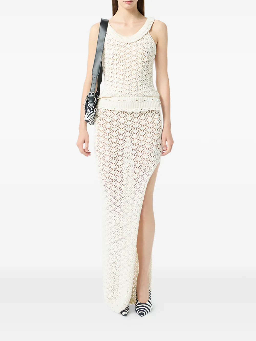 Blumarine side-split maxi skirt | Straight Skirts | Image 2