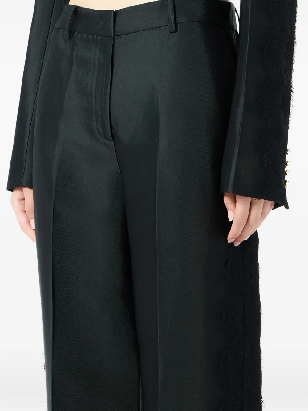 Blumarine Broek met wijde pijpen Zwart