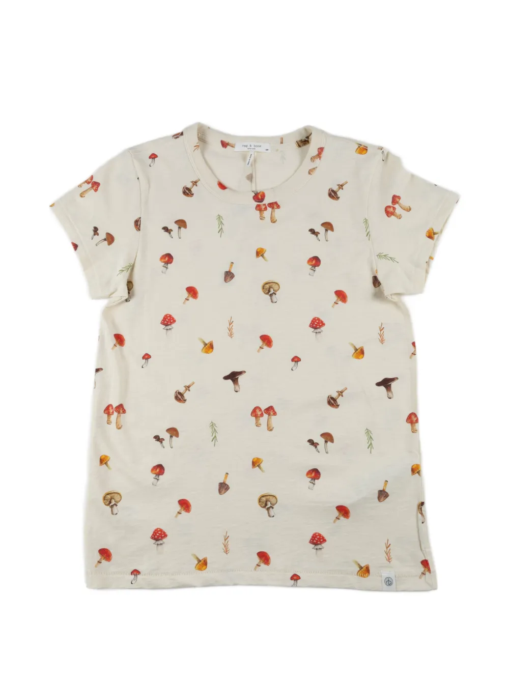 rag & bone mushroom-print T-shirt - Toni neutri