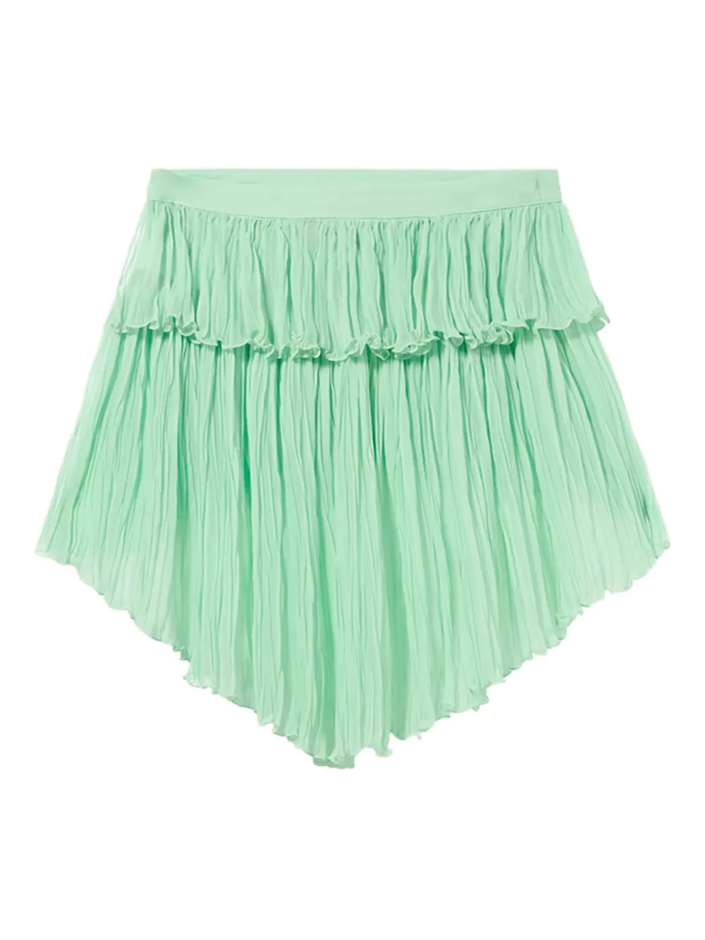 Blumarine asymmetric-hem mini skirt | Green | Image 1