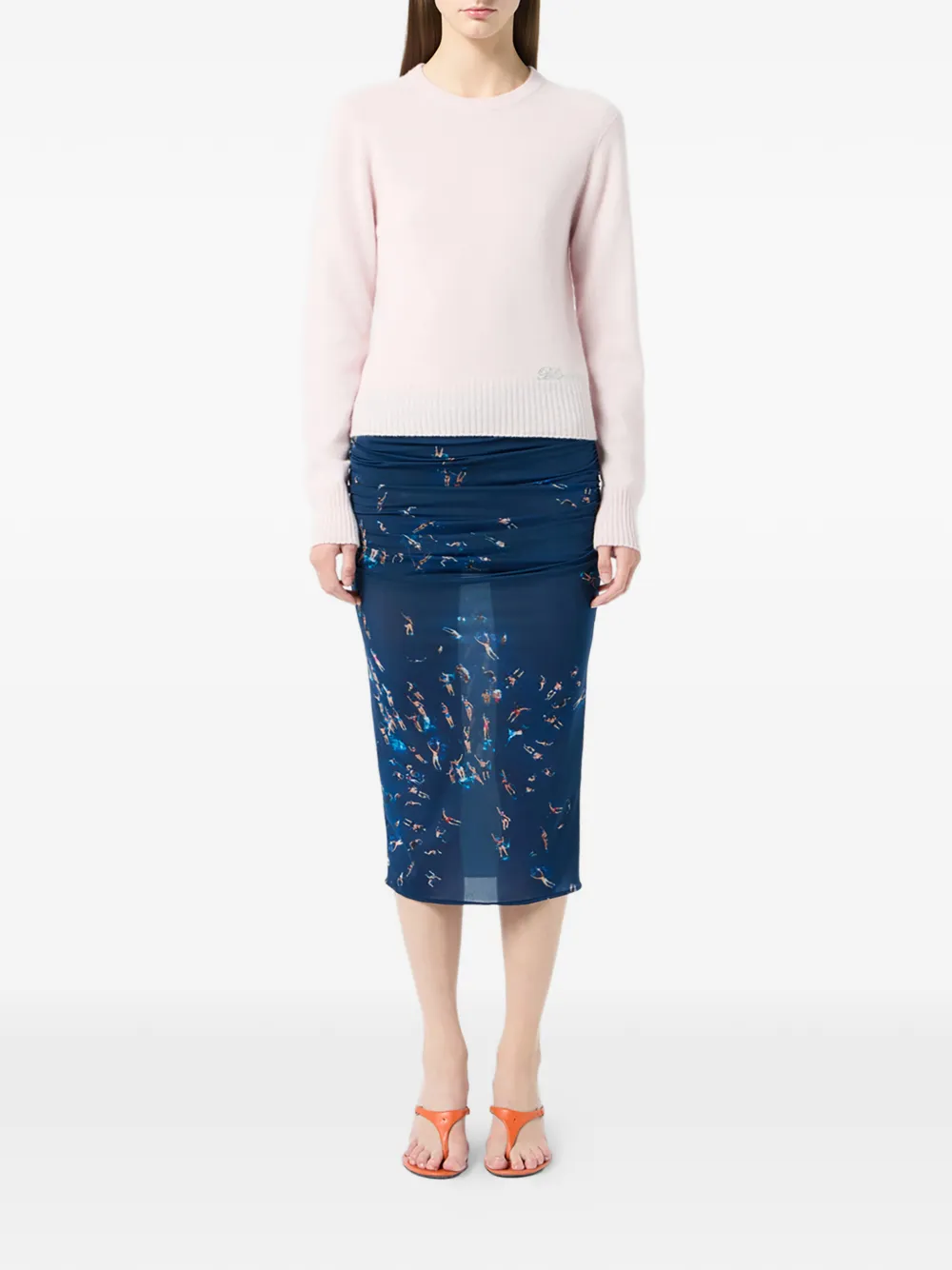 Blumarine logo-embroidered sweater | Knitted Sweaters | Image 2