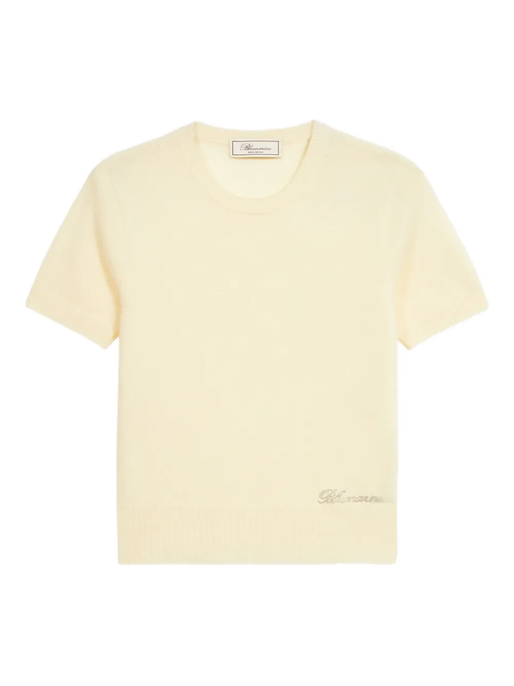Blumarine short-sleeve sweater | Neutrals | Image 1