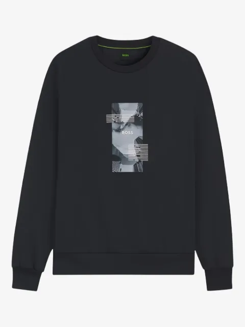 HUGO sudadera con estampado gráfico