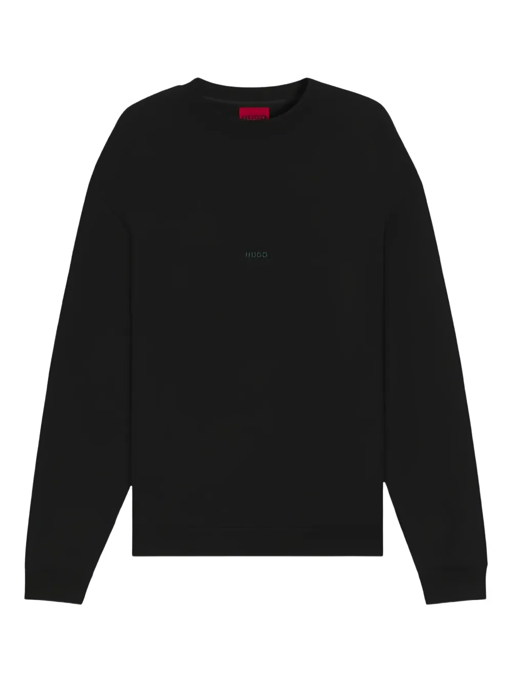 HUGO Damaze logo crew-neck sweatshirt - Nero