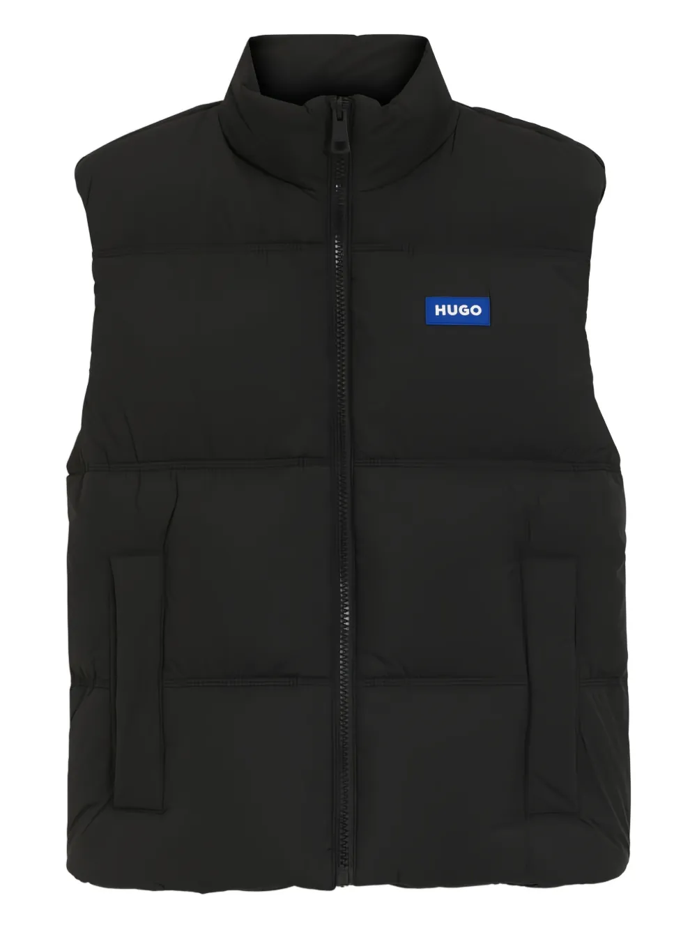 HUGO zipped quilted gilet | Black | Image 1
