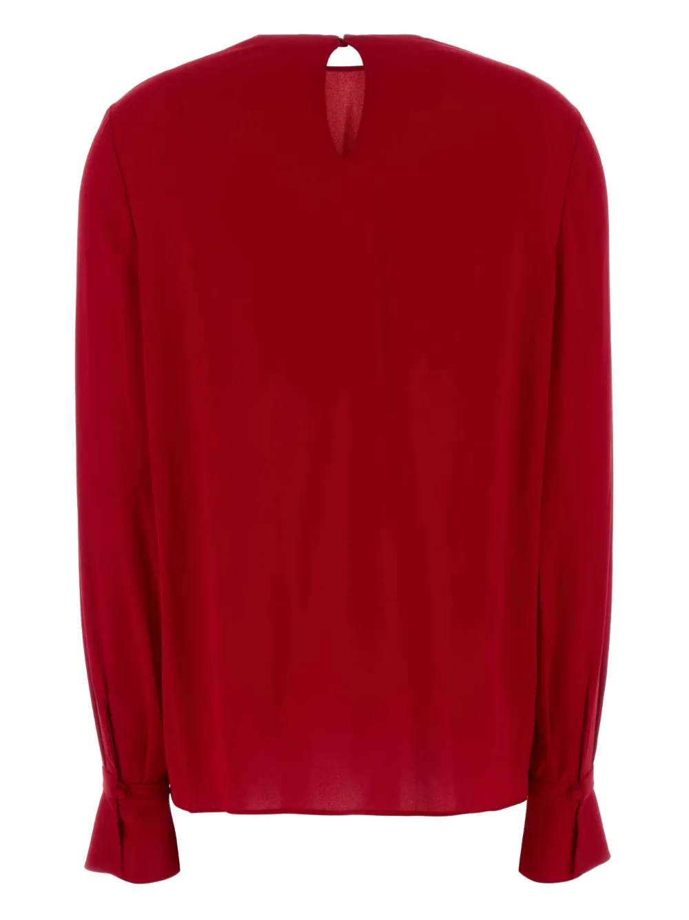Valentino Garavani Georgette blouse met ruches - Rood