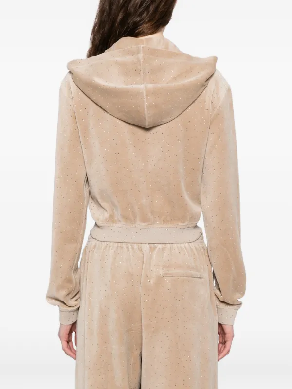 Alexander Wang ビジュートリム ジップパーカー | ニュートラル 