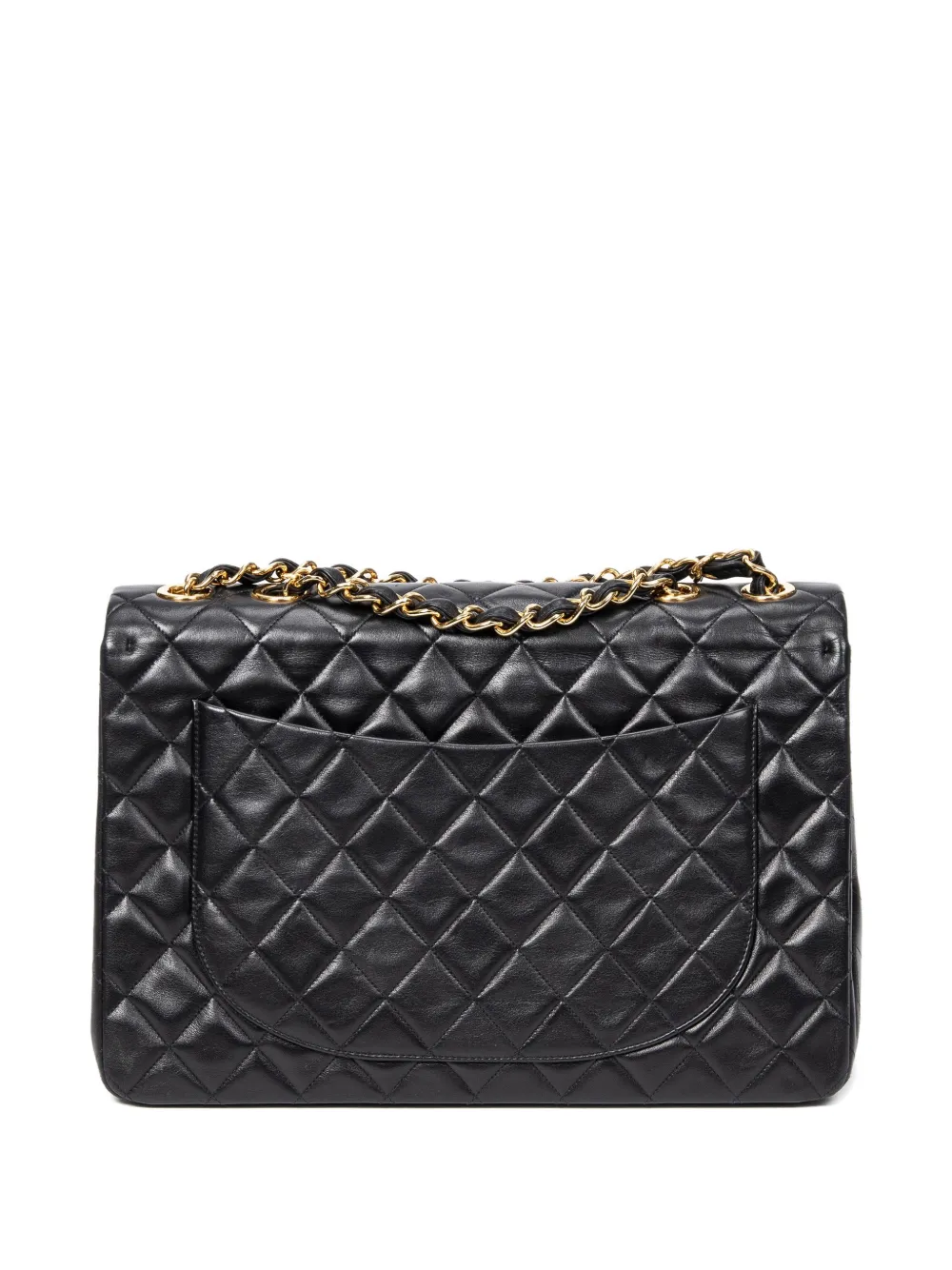 CHANEL Pre-owned 1994-1996 Maxi Jumbo Xl Quilted Crossbody Bag In Black