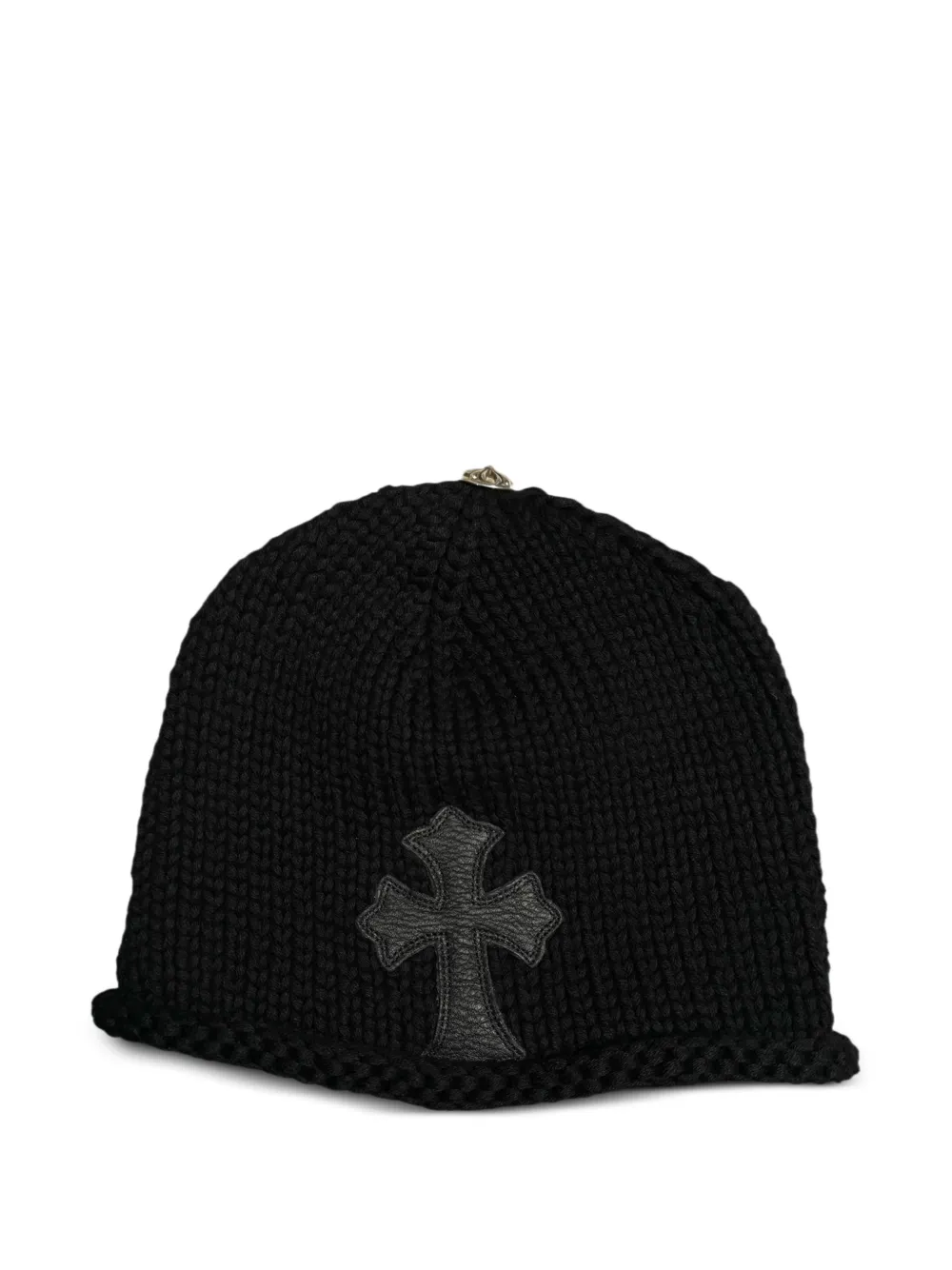 Chrome Hearts cross patch knit beanie | Black | Image 1