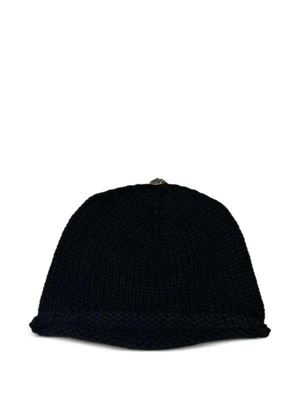 Chrome Hearts Cross Patch Knit Beanie | Black | FARFETCH