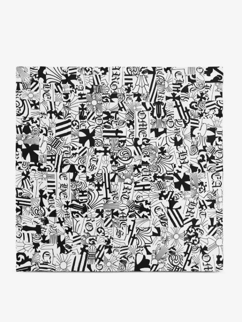 Chrome Hearts multi-element scarf