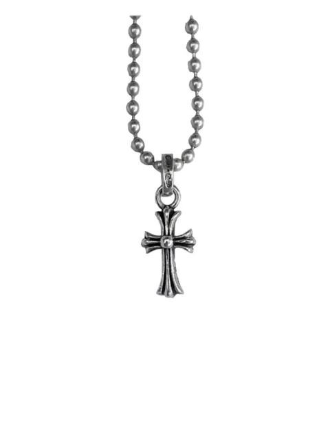 Chrome Hearts cross ball-chain pendant