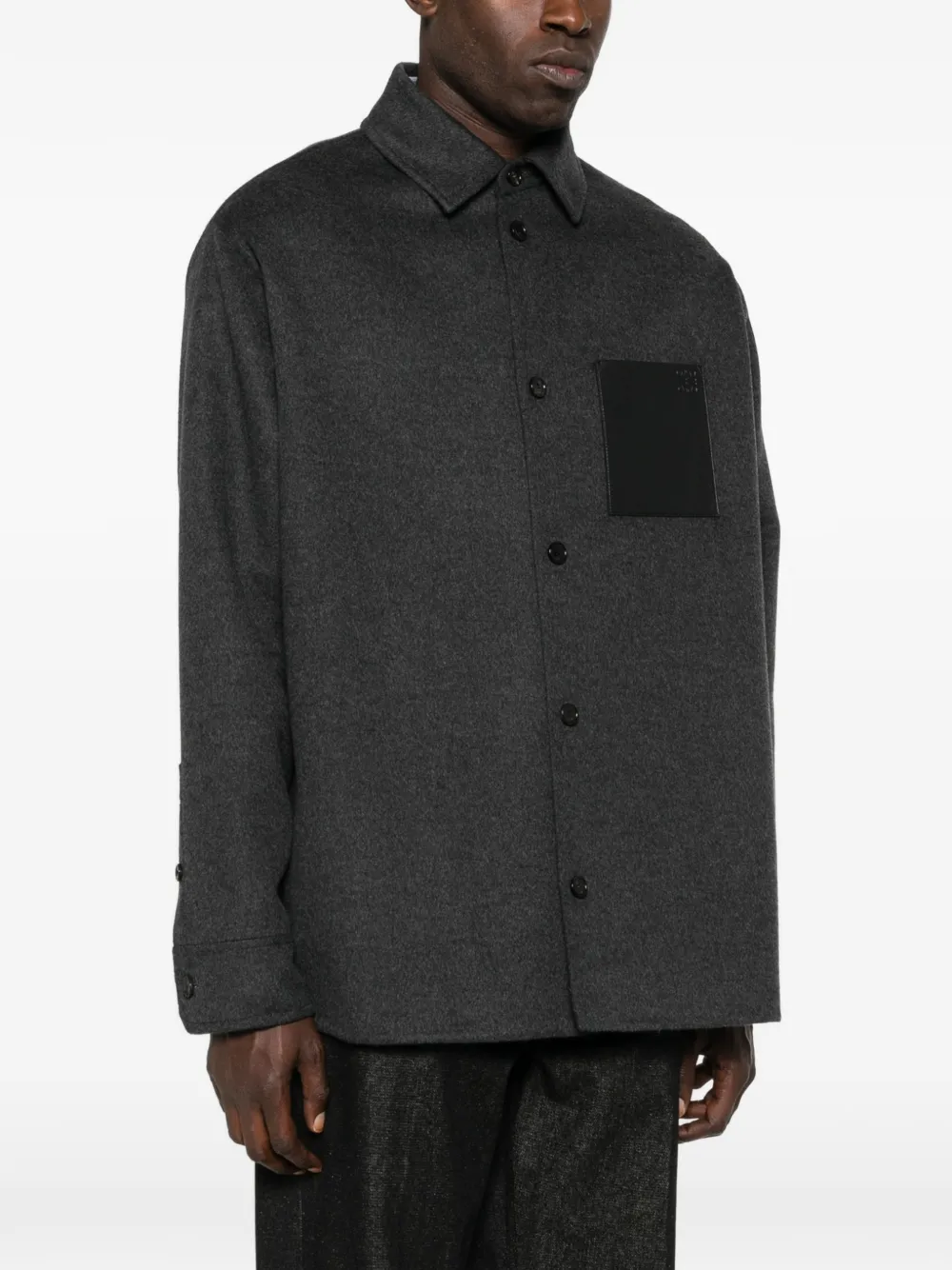  Loewe Pocket-detail Overshirt - Grey 