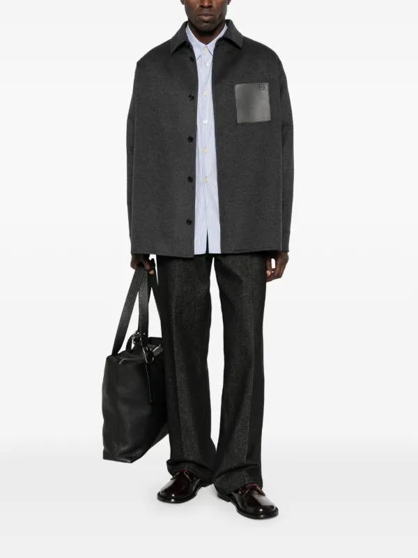 LOEWE ポケットディテール オーバーシャツ | グレー | FARFETCH JP