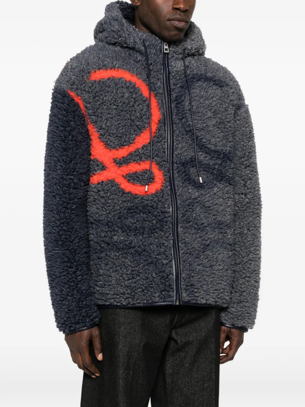  Loewe Hooded Jacket - Grey 