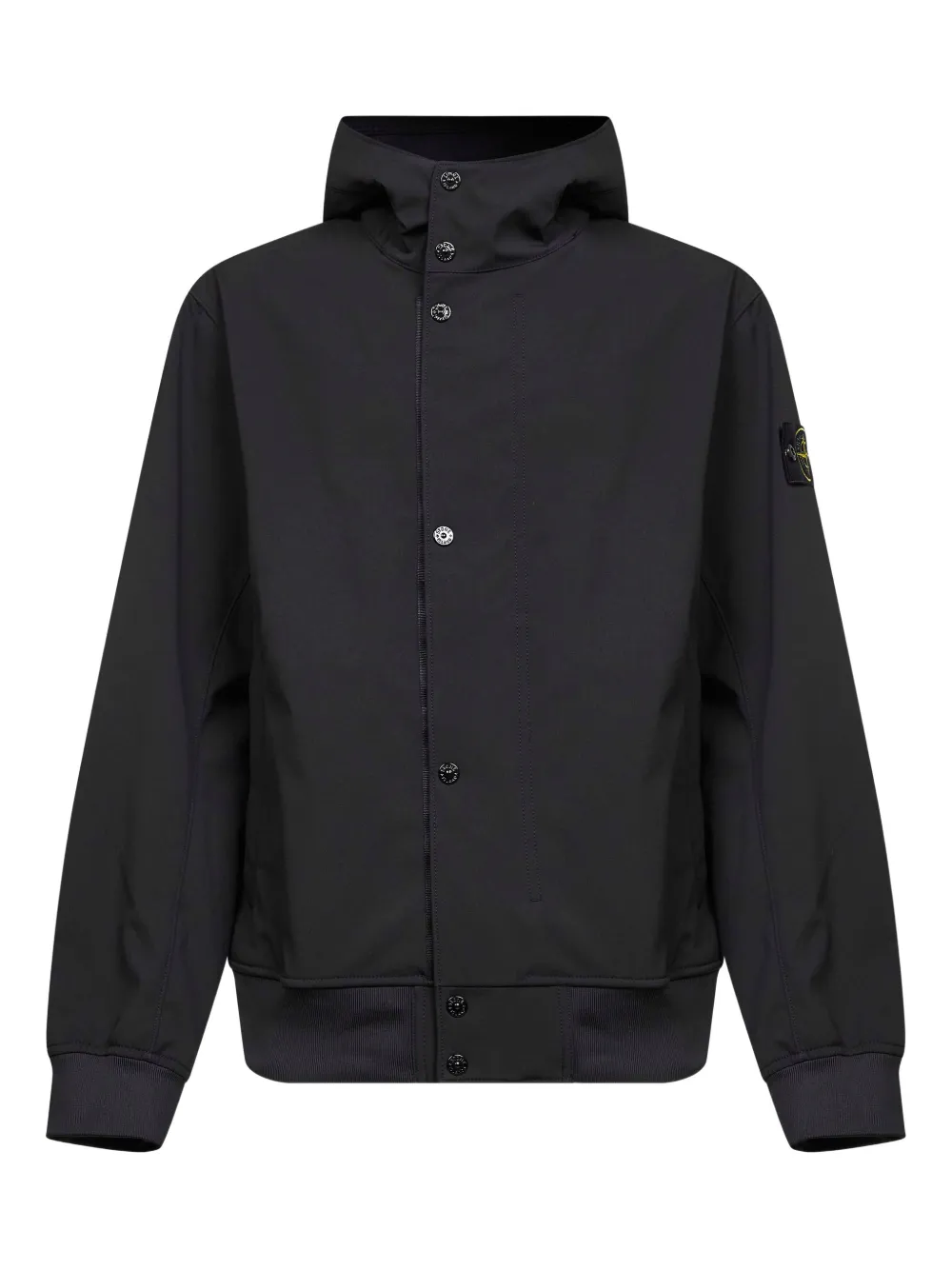 Stone Island hooded zip-up jacket | Black | Image 1