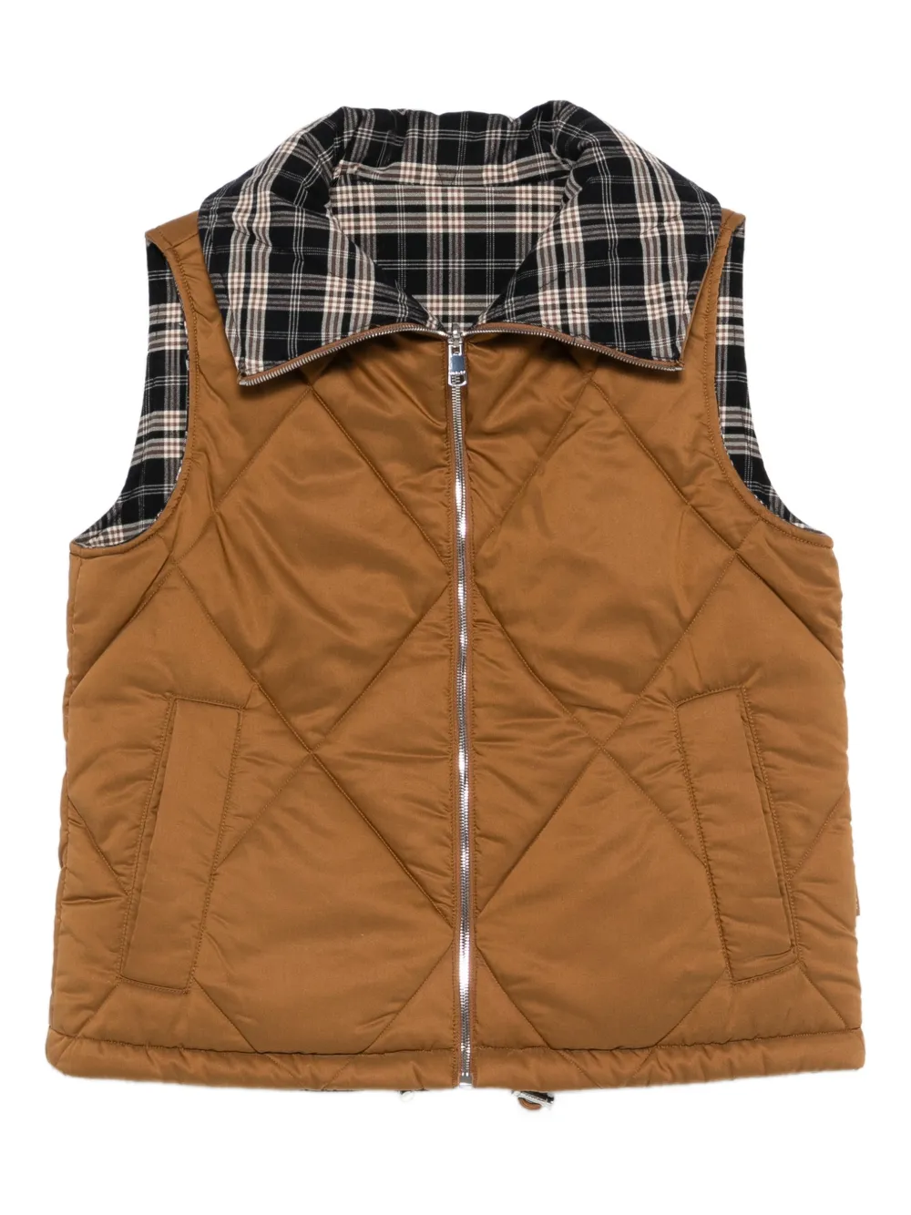 Varley quilted reversible gilet - Braun